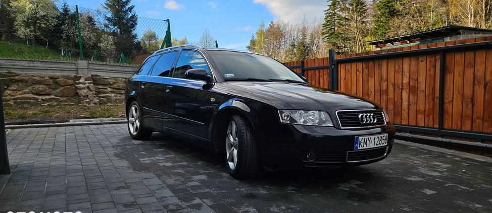 Audi A4 cena 19000 przebieg: 275267, rok produkcji 2004 z Myślenice małe 379